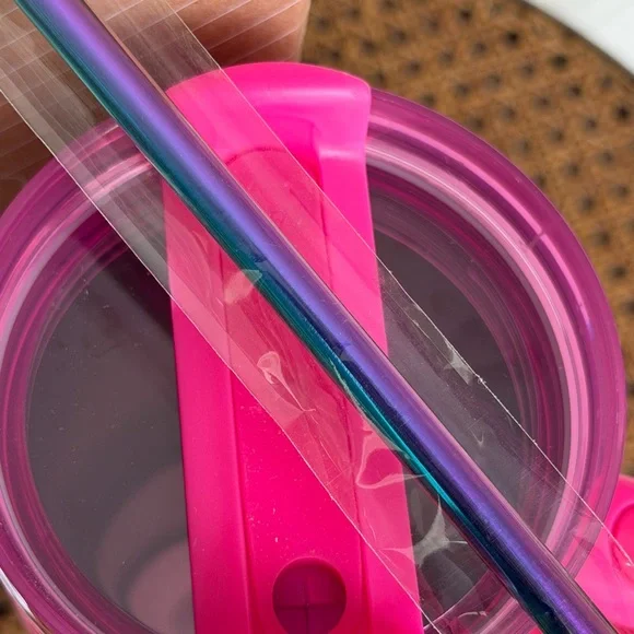 Stanley Pink Tumbler with Straw - Picture 5 of 7